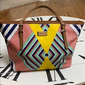 Nine West Handbag Beautiful Geometric Design NWOT